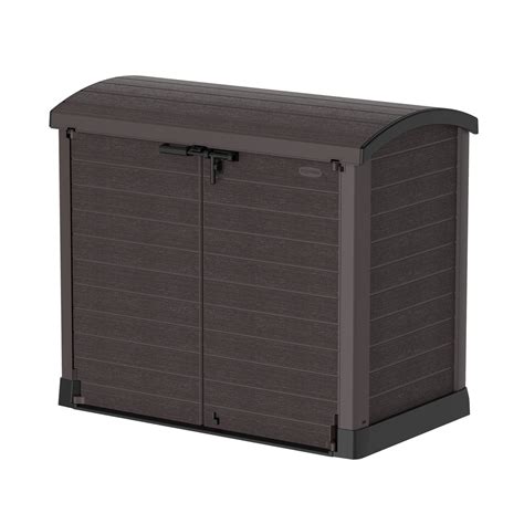 duramax metal deck box|Duramax Cedargrain Storeaway 1200l Capacity .